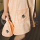 Cotton women's sauna apron ,,Peach"